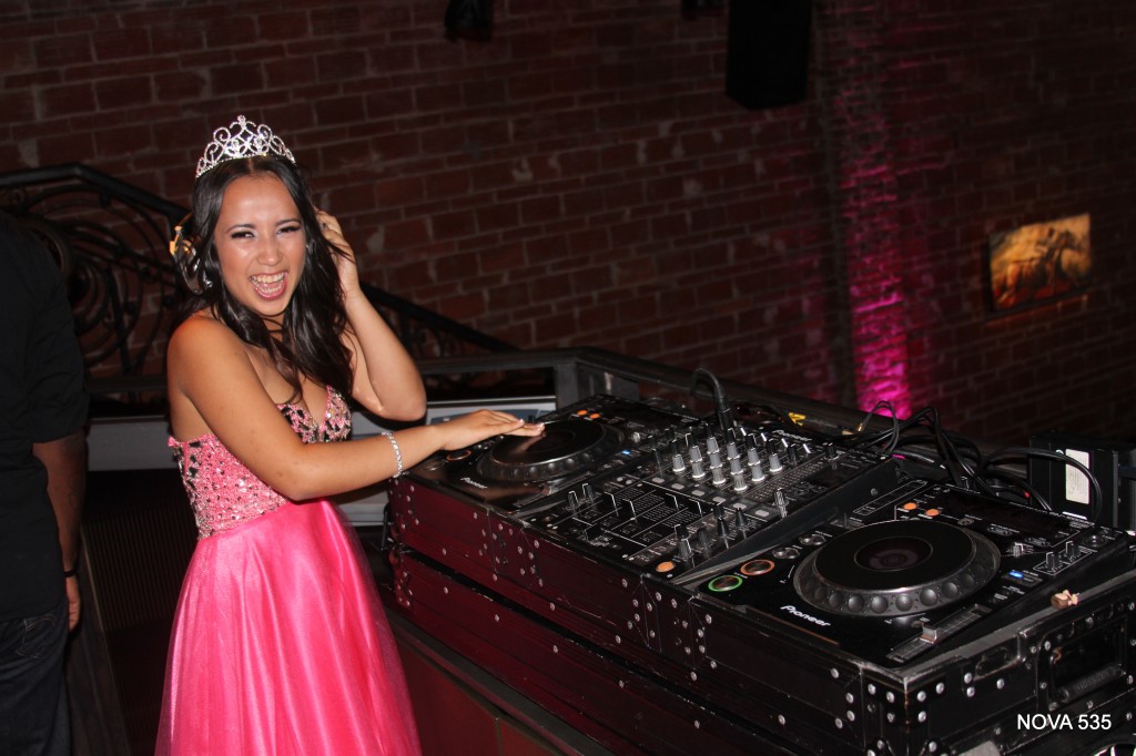 DJ Jennyfer during her Sweet 16 at NOVA 535 Unique Event Space