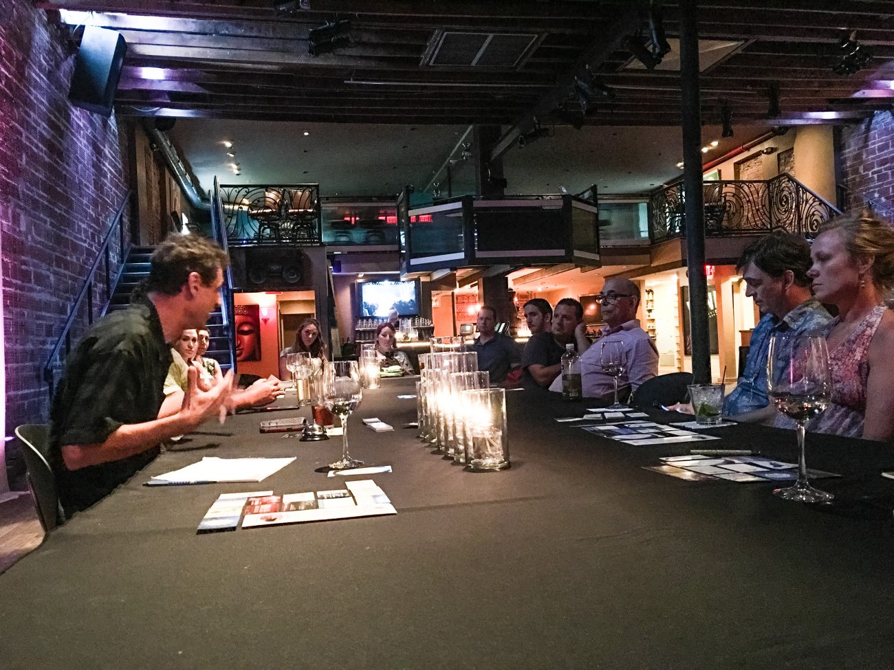 2016 07-21 Entrepreneur Social Club at DTSP venue NOVA 535 table looking east When the Cat was away the mice did play 