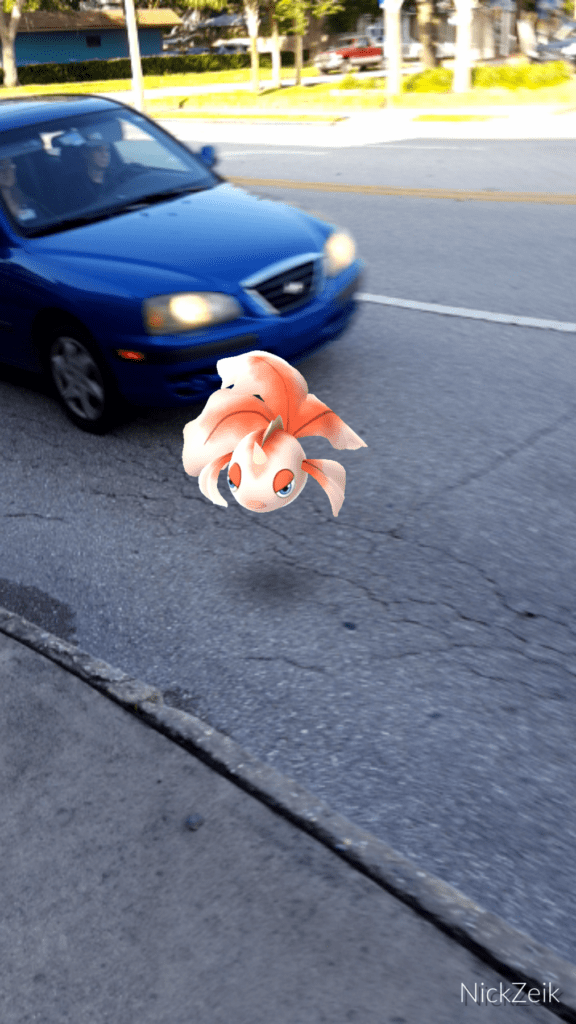 Pokémon in traffic