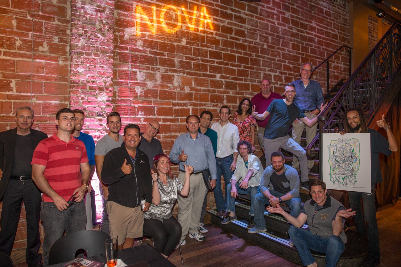 shaken and stirred at downtown St. Pete historic venue NOVA 535 for the weekly Entrepreneur Social Club 