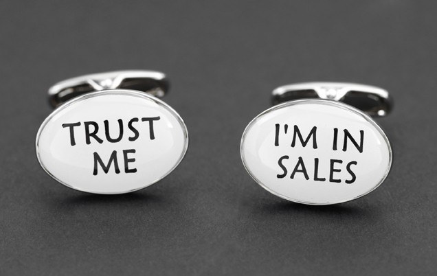 Trust Me I'm in Sales Cufflinks