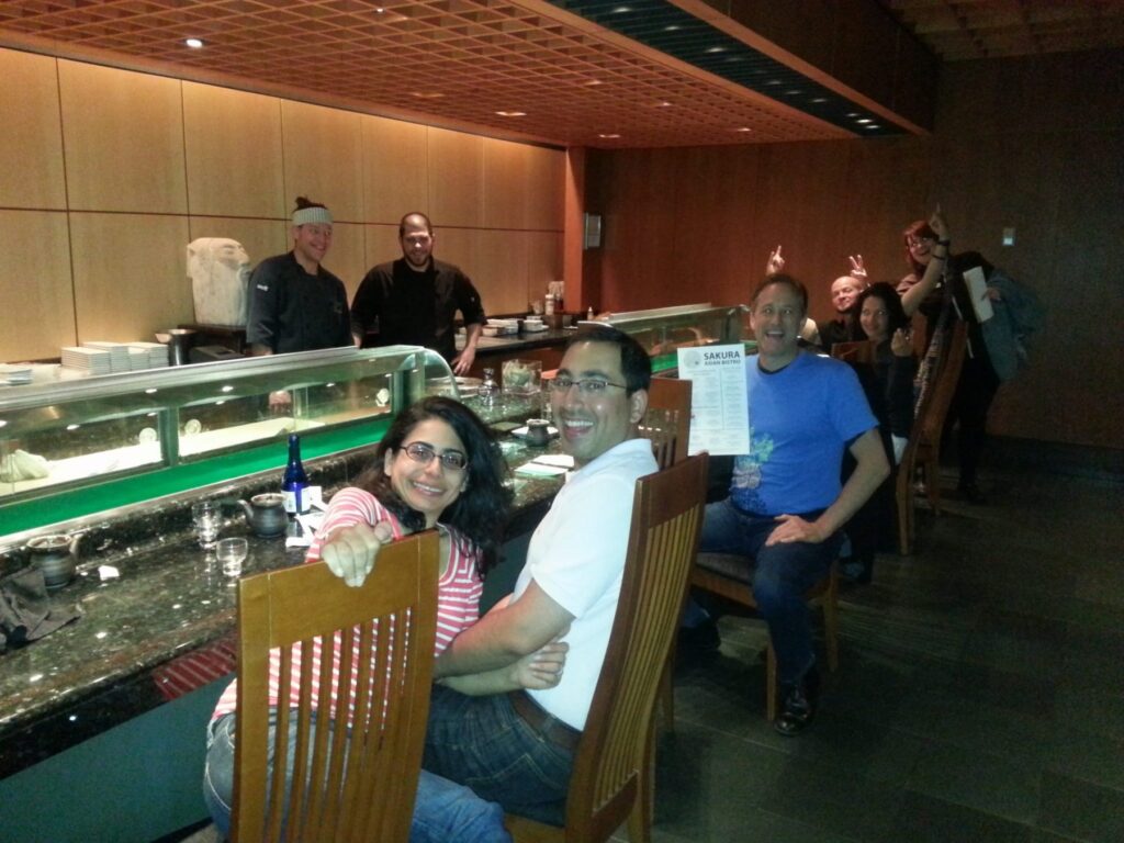 2014 06-29 Alyeska Sushi with new friends