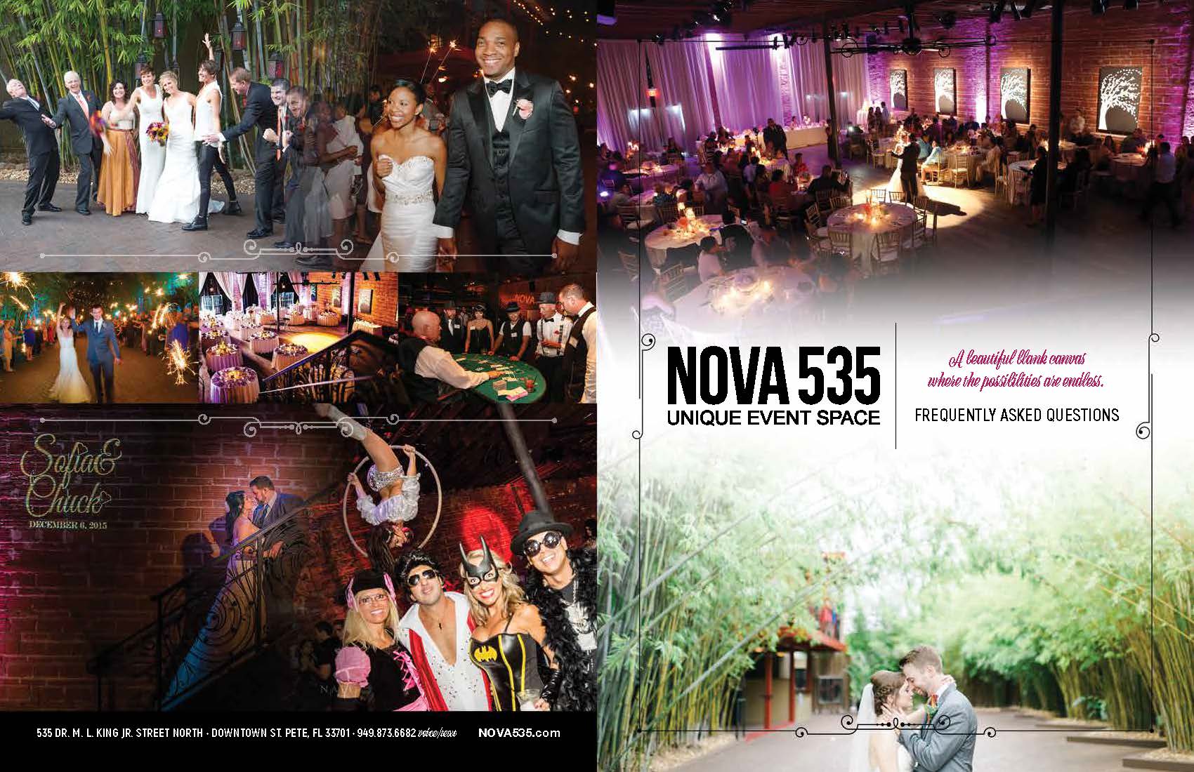 Historic DTSP venue NOVA 535 faq brochure cover images