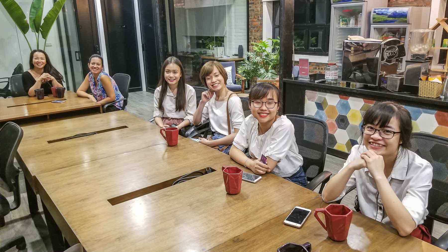 Globetrotting Entrepreneur and ESC Founder Michael Scott Novilla and the Entrepreneur Social Club enjoys Scientists Sushi and Splits in Hanoi Vietnam.