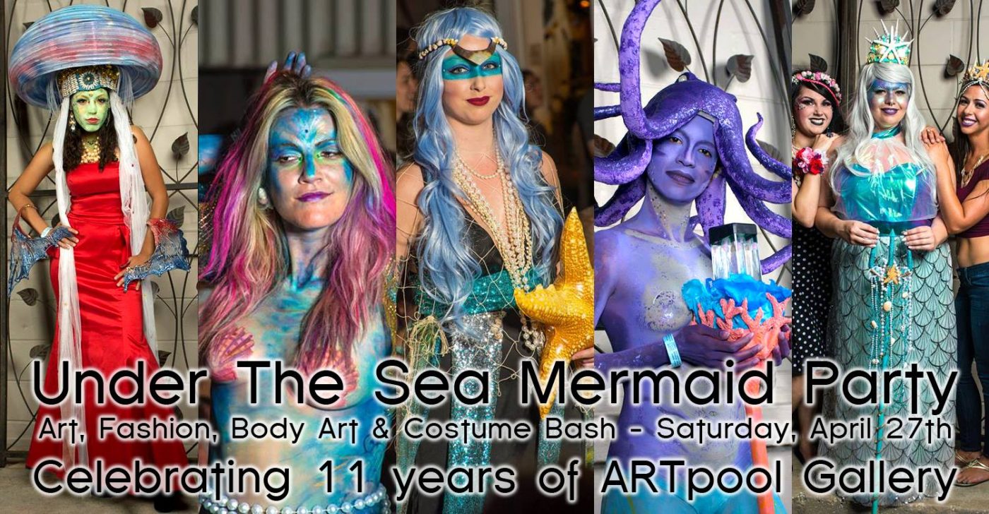 April 27, 2019 Art Pool Mermaid Party flyer