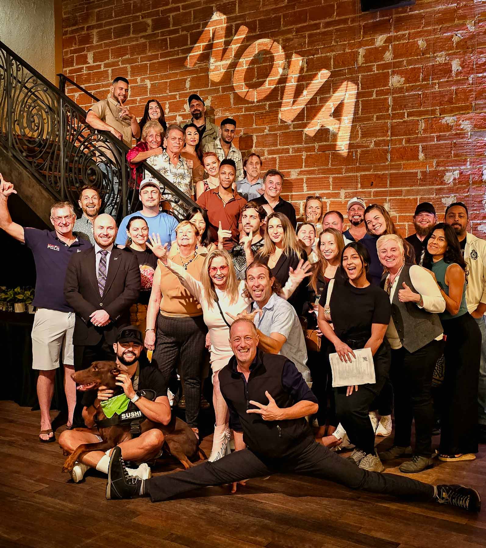 Entrepreneur Social Club group photo at 5-star wedding venue NOVA 535, St. Pete, Florida